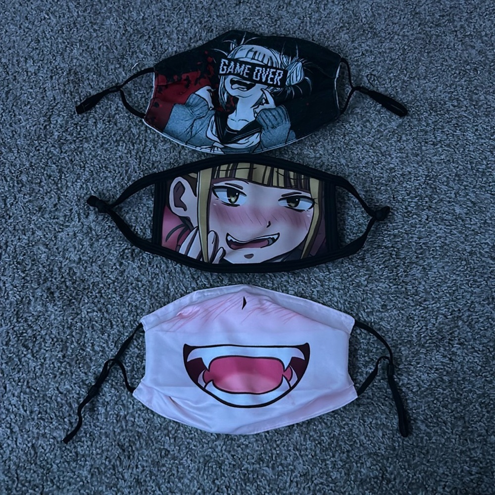 Himiko Toga face masks. Have been washed multiple times before selling.